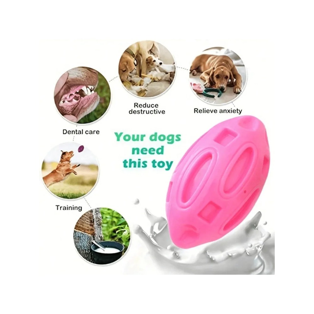 1pcs Indestructible Squeaky Ru - Indestructible Dog Chew Toy review and price