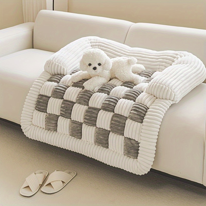 Plaid Pet Bed Mat , Super Soft - Pet Beds review and price